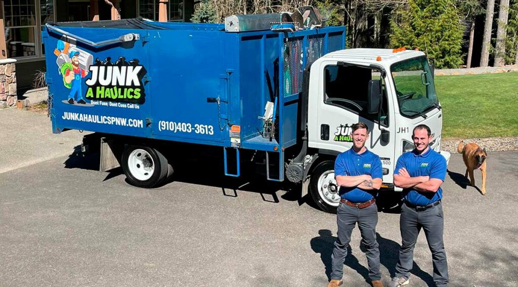 Pricing header truck blue junk removal Junk a Haulics image