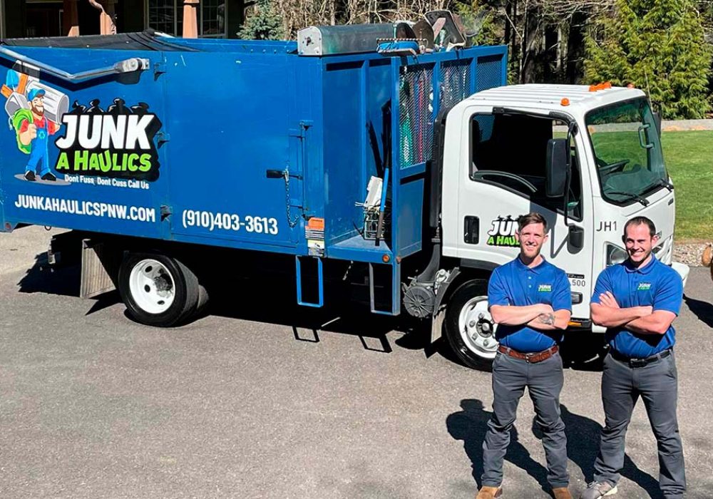 Pricing header truck blue junk removal Junk a Haulics image