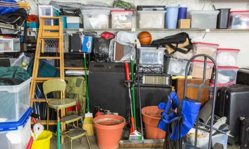 garage full of junk Garage